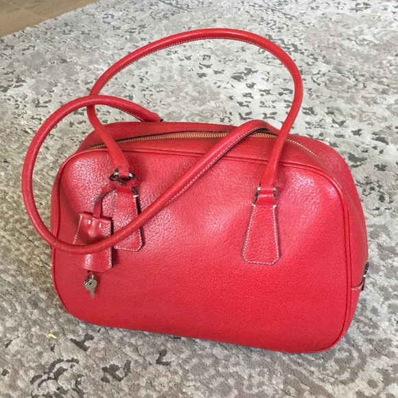 vintage prada bowling bag